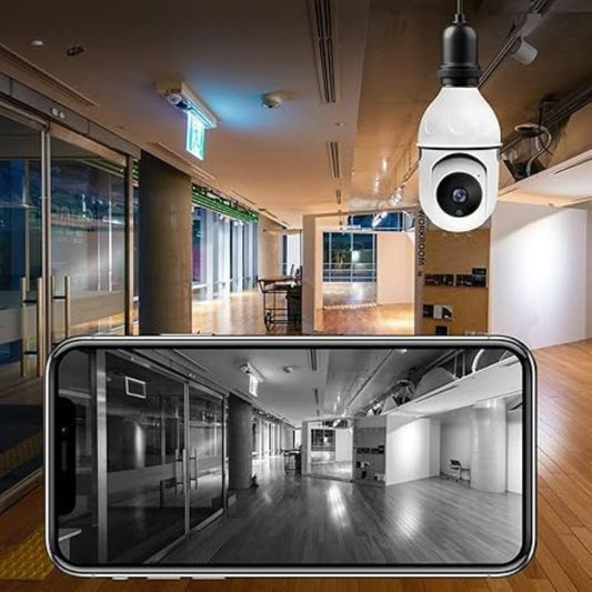 Camara Robótica Tipo Bombillo WiFi, 360°